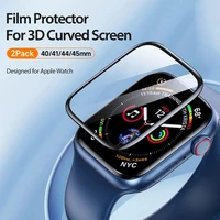 DUX DUCIS apsauginis LCD PMMA stiklas su rėmeliu Apple Watch 10 42 mm, juodas