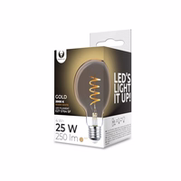 LED Bulb Filamentas E27 G95 4W 230V 2000K 250lm SF auksinis Forever Light