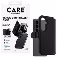 CARE by PanzerGlass Tango 2in1 Wallet dėklas Samsung Galaxy S26 - juodas
