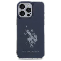 US Polo USHCP15XTPUHRBV iPhone 15 Pro Max 6.7" mėlyna/mėlyna Blizgus Didelis Logotipas