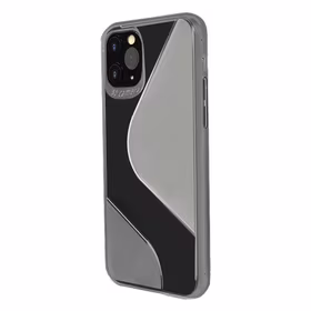 S-Case lankstus dangtelis TPU dėklas Huawei P40 Lite E juodas