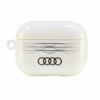 Audi IML geometrinis raštas dėklas AirPods Pro 2 - baltas
