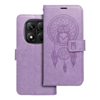 MEZZO knygos dėklas XIAOMI Redmi Note 14 PRO 5G / 14 PRO PLUS 5G sapnų gaudyklė violetinė