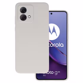Silikoninis Lite dėklas telefonui Motorola Moto G84 5G titano spalva