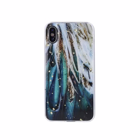auksinis Glam dėklas for Samsung Galaxy S24 FE feathers