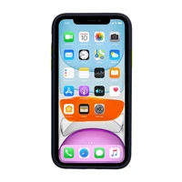 Vennus Color Button Bumper dėklas telefonui Iphone 11 Pro tamsiai mėlynas