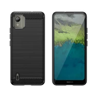 Carbon Case silikoninis dėklas telefonui Nokia C110 - juodas