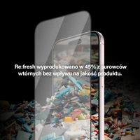PanzerGlass Re:fresh stiklas iPhone 15 su pozicionieriumi