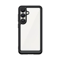 Kosminis dėklas su gelio rėmu Samsung Galaxy S25 - juodas