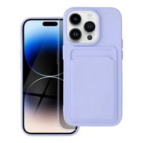 Kortelių dėklas telefonui IPHONE 14 Pro violetinis