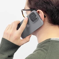 Kingxbar Plain Series dėklas telefonui iPhone 13 Pro Max silikoninis dėklas pilkas