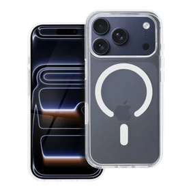 Dėklas telefonui su MagSafe iPhone 17 Pro, skaidrus, atsparus geltonėjimui, suderinamas su kameros valdymo mygtuku