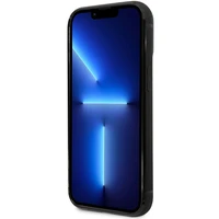 Dėklas telefonui BMW BMHCP14L22RSEPK iPhone 14 Pro 6.1 - juodas odinis kortelių kišelis