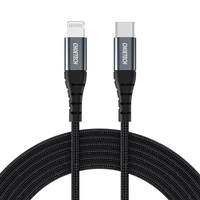 Choetech IP0039 USB-C / Lightning MFi kabelis, 1,2 m ilgio - juodas