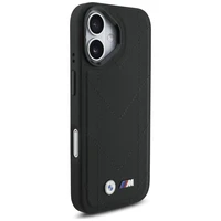 BMW M Quilted Logo MagSafe dėklas telefonui iPhone 17 - juodas