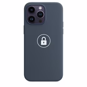 Dėklas "Silicone Case v2" skirtas iPhone 14 Pro / Storm Blue / su įpakavimu