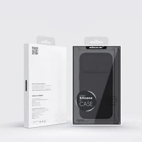 Nillkin CamShield Silky Silikoninis dėklas iPhone 14 Pro Max silikoninis dėklas su kameros apsauga mėlynas