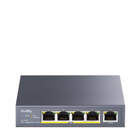 Cudy GS1005P tinklo komutatorius Gigabit Ethernet (10/100/1000) Maitinimas per Eternetą (PoE) Pilka