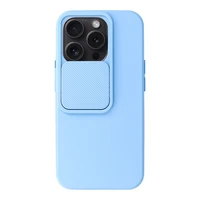 Camshield Soft dėklas iPhone 15 Pro Max šviesiai mėlynas