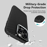 Tech-Protect Ion Carbon Magnetinis dėklas telefonui iPhone 16 Pro - juodas/pilkas