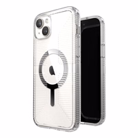 Speck Gemshell Grip + MagSafe - dėklas iPhone 15 Plus / iPhone 14 Plus (Clear / Chrome Finish)