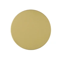 Metalo plokštelė magnetų laikikliams - apvali 40 mm auksinė