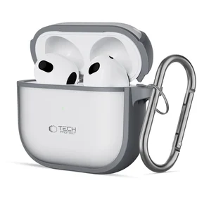 Tech-Protect Slim Hook dėklas AirPods 4 - pilkas