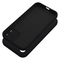 Silikoninis dėklas 2mm iPhone 12 juodas