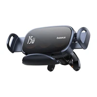 Automobilinis laikiklis su indukciniu įkrovikliu Baseus LightChaser (juodas)