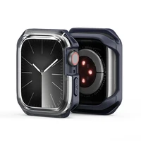 DUX DUCIS dėklas TAMO Apple Watch 10 serijai 46 mm skaidrus su tamsiai mėlynu