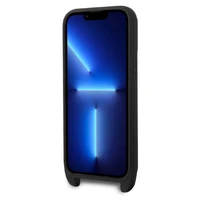 Karl Lagerfeld KLHCP14LSTKMK iPhone 14 Pro 6.1" kietasis dėklas juodas/juodas Monograminis Ikonik Patch