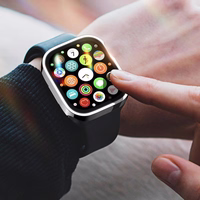 LCD apsauginis stikliukas/dėklas Dux Ducis Hamo Apple Watch 41mm sidabrinis