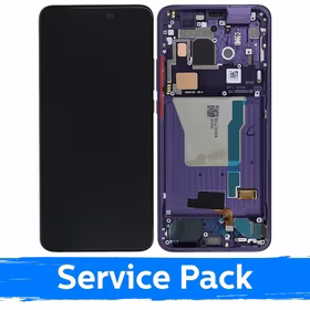 LCD ekranas suderinamas su Xiaomi Poco F2 Pro su rėmeliu / Electric Purple / (Service Pack)
