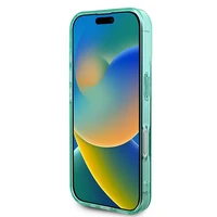 Guess IML Rhinestones Magnetinis dėklas telefonui iPhone 16 Plus - žalias