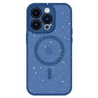 Tel Protect Magnetinis Splash Matinis dėklas telefonui iPhone 15 Pro tamsiai mėlynas