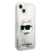 Karl Lagerfeld KLHCP14MLNHCCS iPhone 14 Plus 6.7" sidabrinis/sidabrinis kietasis dėklas Blizgučiai Choupette Galva