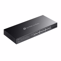 TP-Link Omada SG2428LP tinklo komutatorius Valdomas L2/L2+ Gigabit Ethernet (10/100/1000) Maitinimas per Eternetą (PoE) Pilka
