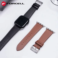 FORCELL F-DESIGN FA20 ekologiškos odos dirželis APPLE laikrodžiui 42 / 44 / 45 / 49 mm rudas