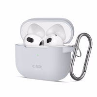 Tech-Protect silikoninis dėklas ausinėms Apple AirPods 3 - pilkas