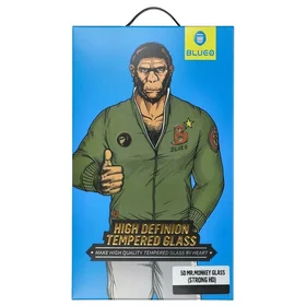 LCD apsauginis stikliukas 5D Mr. Monkey Glass (Strong HD) Apple iPhone 14 Pro Max juodas