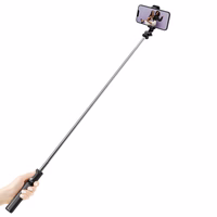Crong SelfieGo Lite – Compact Bluetooth Selfie Stick Tripod (juodas)