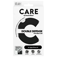 CARE by PanzerGlass dvigubos apsaugos dėklas telefonui iPhone 16 - juodas
