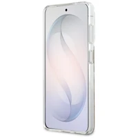 Guess case IML Leopard Print Triangle MagSafe for Samsung Galaxy S26 brown