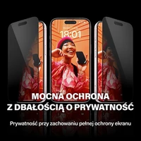PanzerGlass Itin platus Privatumo Apsauginis stiklas su pozicionieriumi iPhone 15 Pro Max
