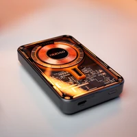 Išorinė baterija Dudao TGK1 su MagSafe belaide įkrova 20W 10000mAh juoda