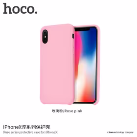 Dėklas "Hoco Pure Series" skirtas iPhone X rožinis (rose pink)