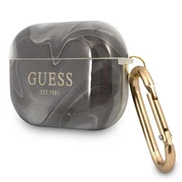 Guess GUAPUNMK AirPods Pro dėklas juodas/juodas Marble kolekcija