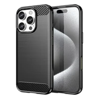 Carbon dėklas telefonui iPhone 16 Pro - juodas