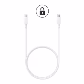 USB Kabelis Samsung EP-DN975BWE baltas "Type-C / Type-C" 100cm originalus (iki 5A)