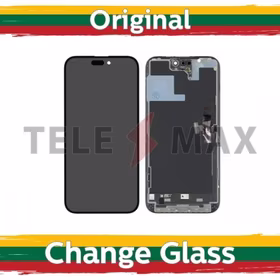 LCD ekranas suderinamas su iPhone 15 Pro Max juodas (Renewed: Telemax)